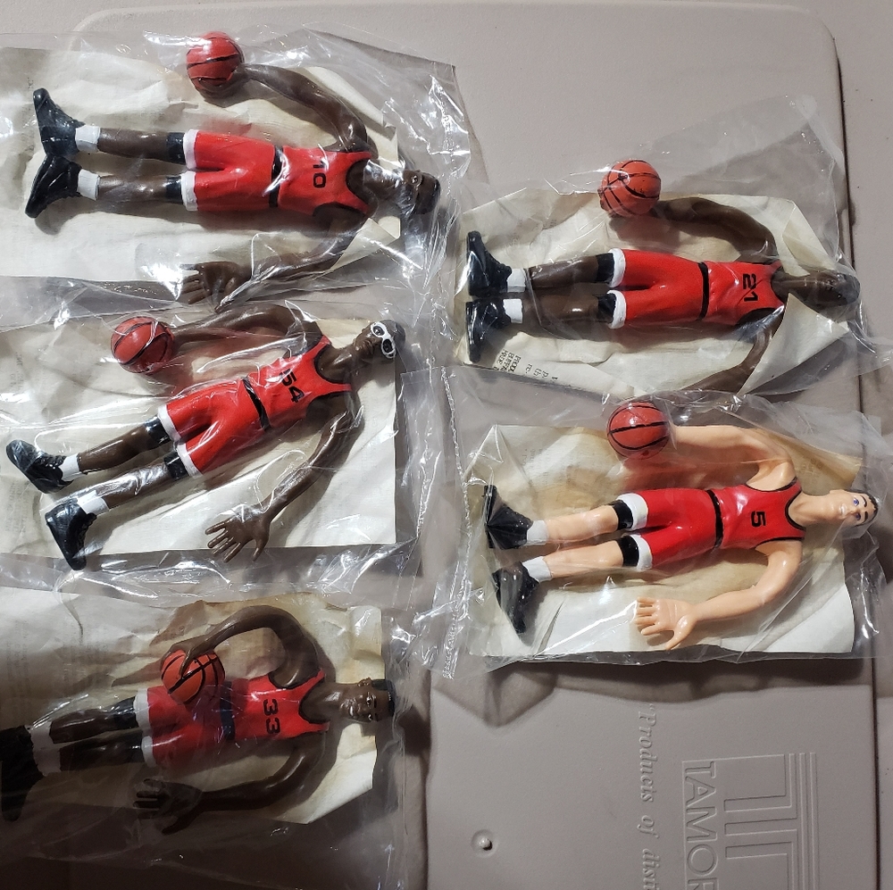 Five Vintage Chicago Bulls Figures